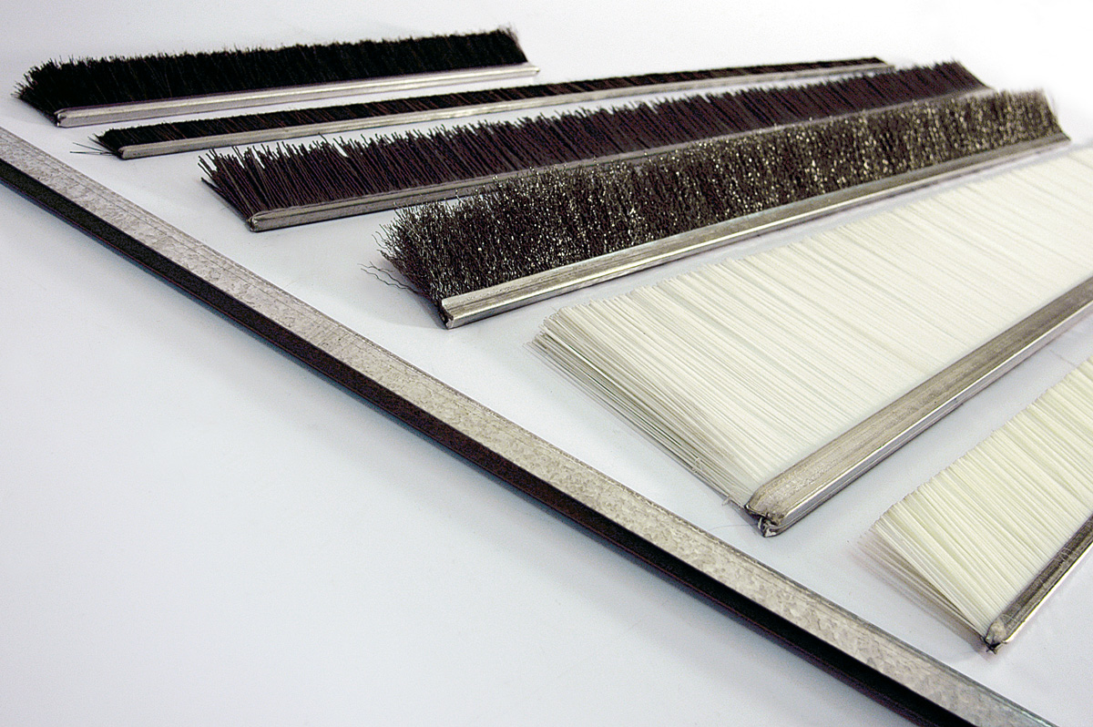 The strip brushes as draft excluders for doors and windows