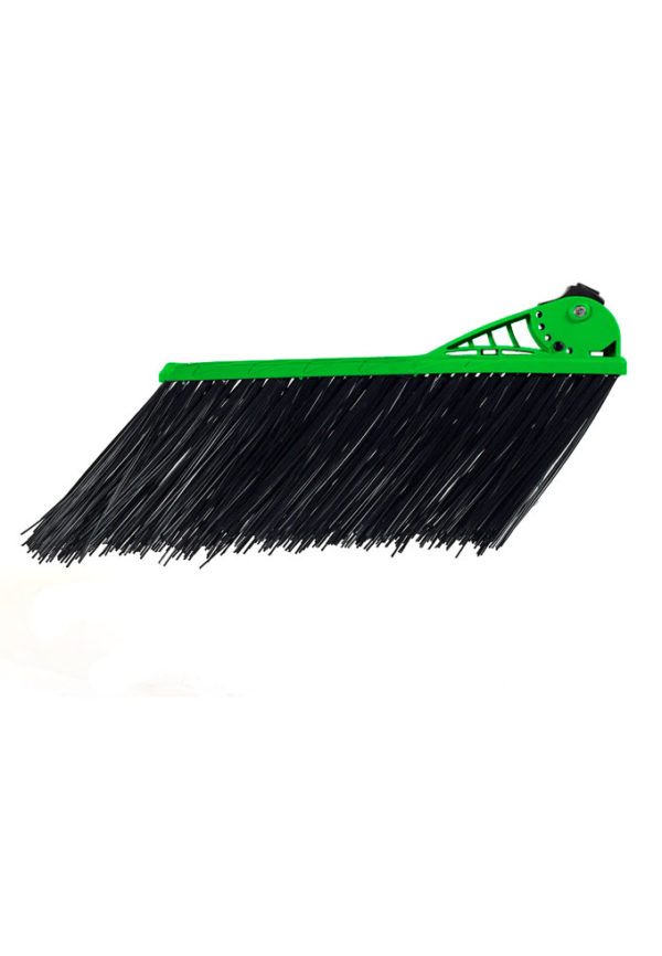 Sweeping base for DONDI broom with variable inclination attachment